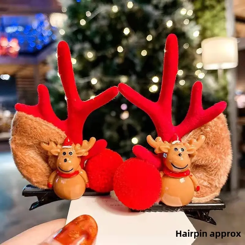 Christmas Deer Antler Hairpins for Women - Image 16