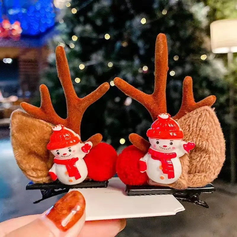 Christmas Deer Antler Hairpins for Women - Image 18