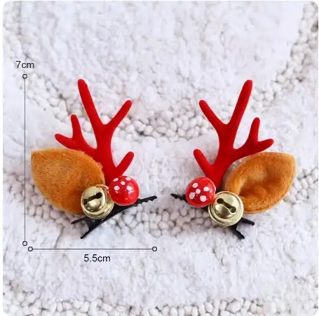 Christmas Deer Antler Hairpins for Women - Image 19