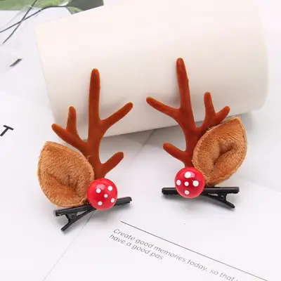 Christmas Deer Antler Hairpins for Women - Image 3
