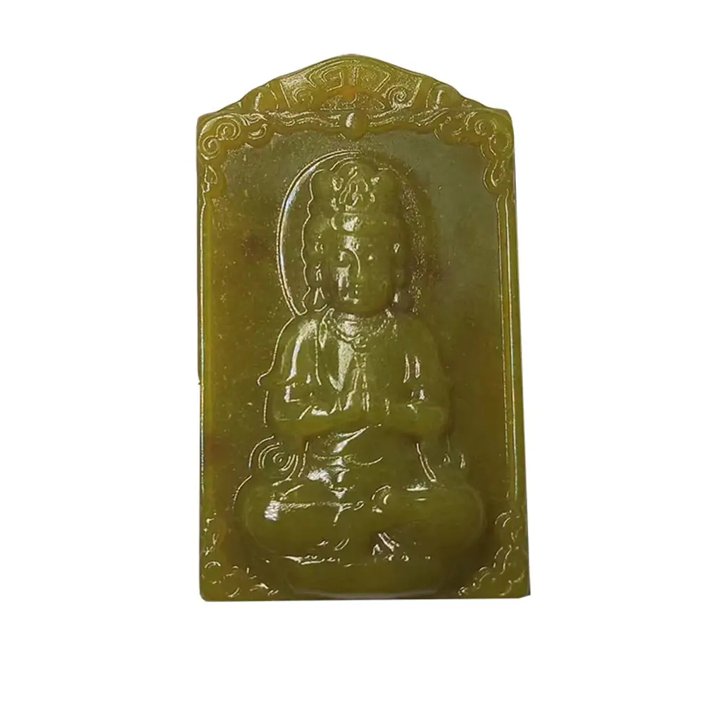 Jade Guanyin Pendant Necklace Green Wholesale