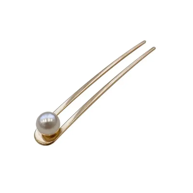 Women's Lazy Updo Hairpin with Pearl Accorn