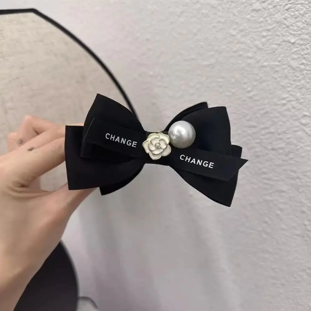 Camellia Hair Updo Clip with Double Bow for Women — feature 7
