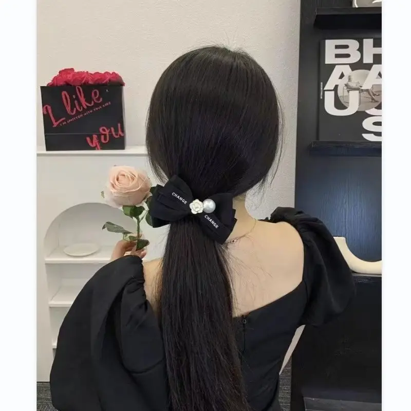Camellia Hair Updo Clip with Double Bow for Women — feature 8