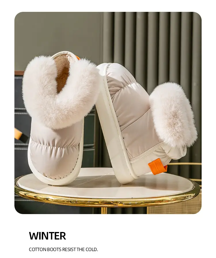 Women Plush-Lined Snow Boots Green Winter — feature 4
