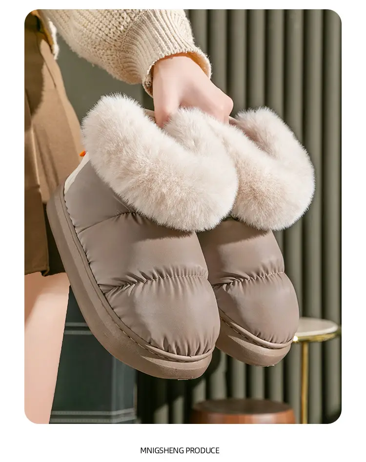 Women Plush-Lined Snow Boots Green Winter — feature 6