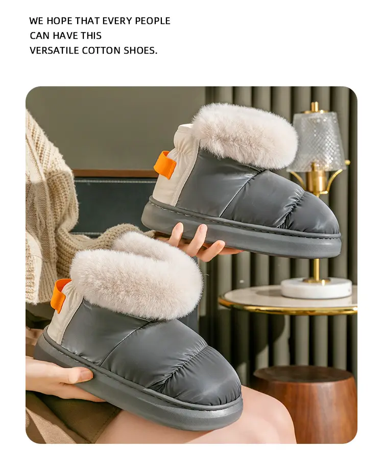 Women Plush-Lined Snow Boots Green Winter — feature 9