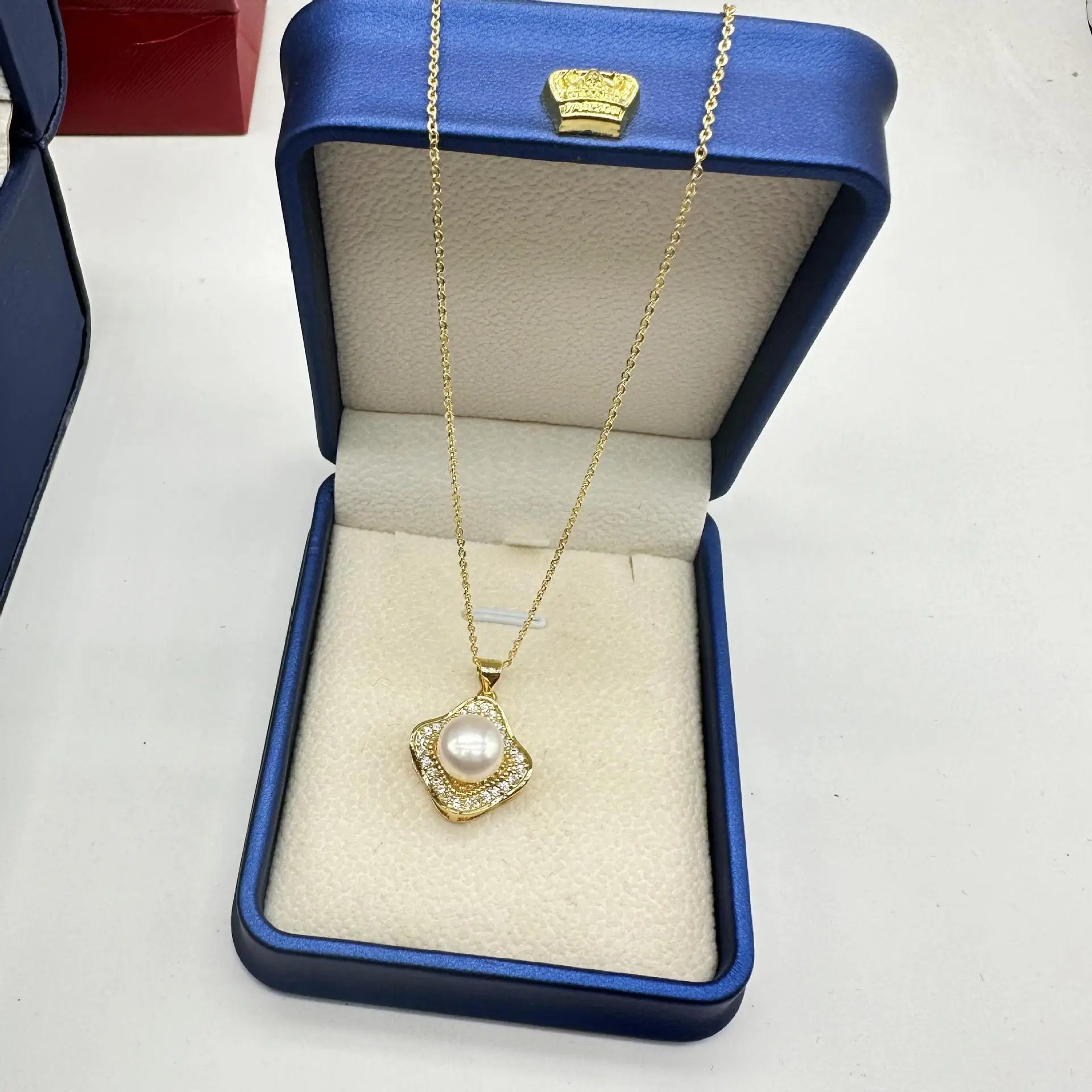 Korean Style Pearl Necklace Set 24K Gold