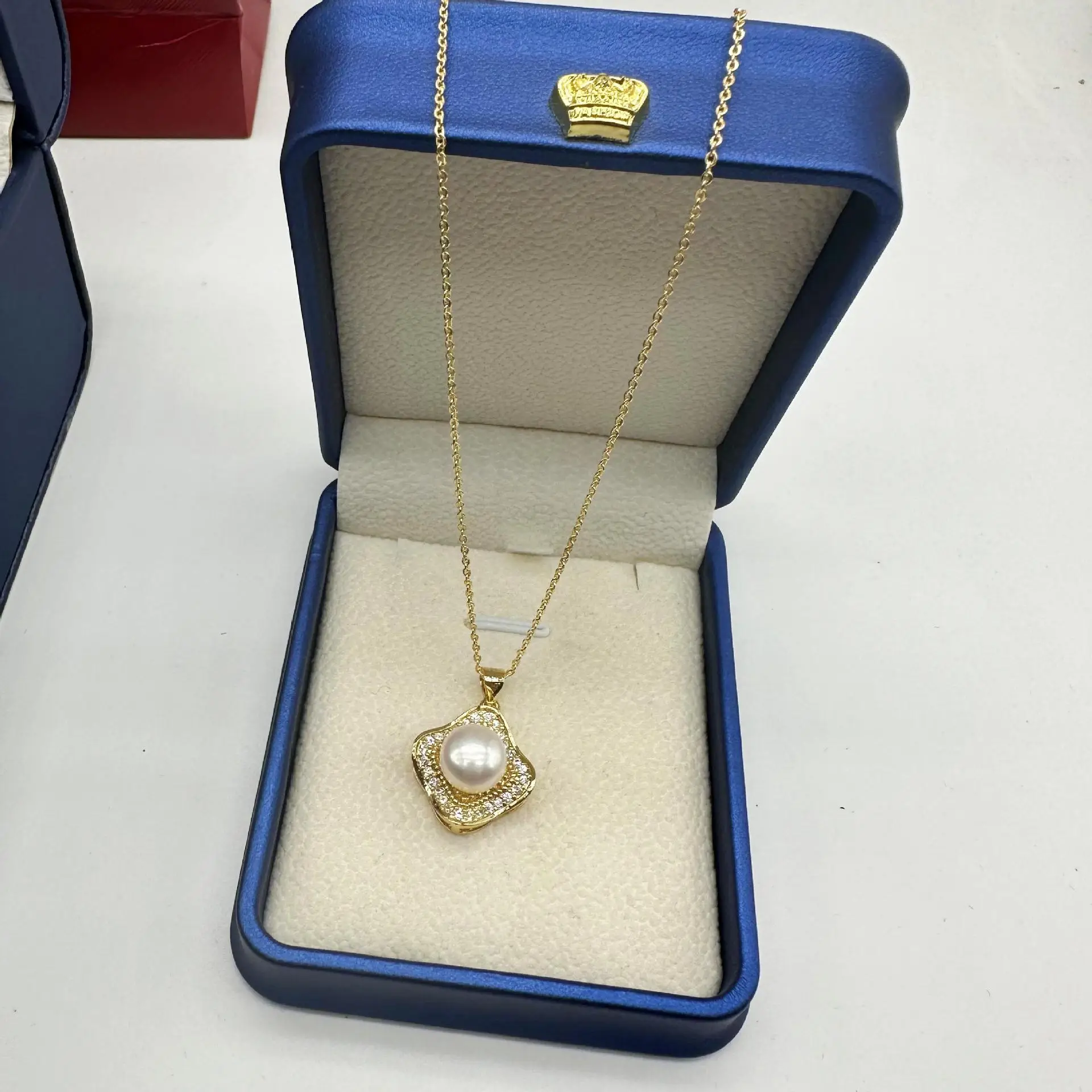 Korean Style Pearl Necklace Set 24K Gold — feature 13