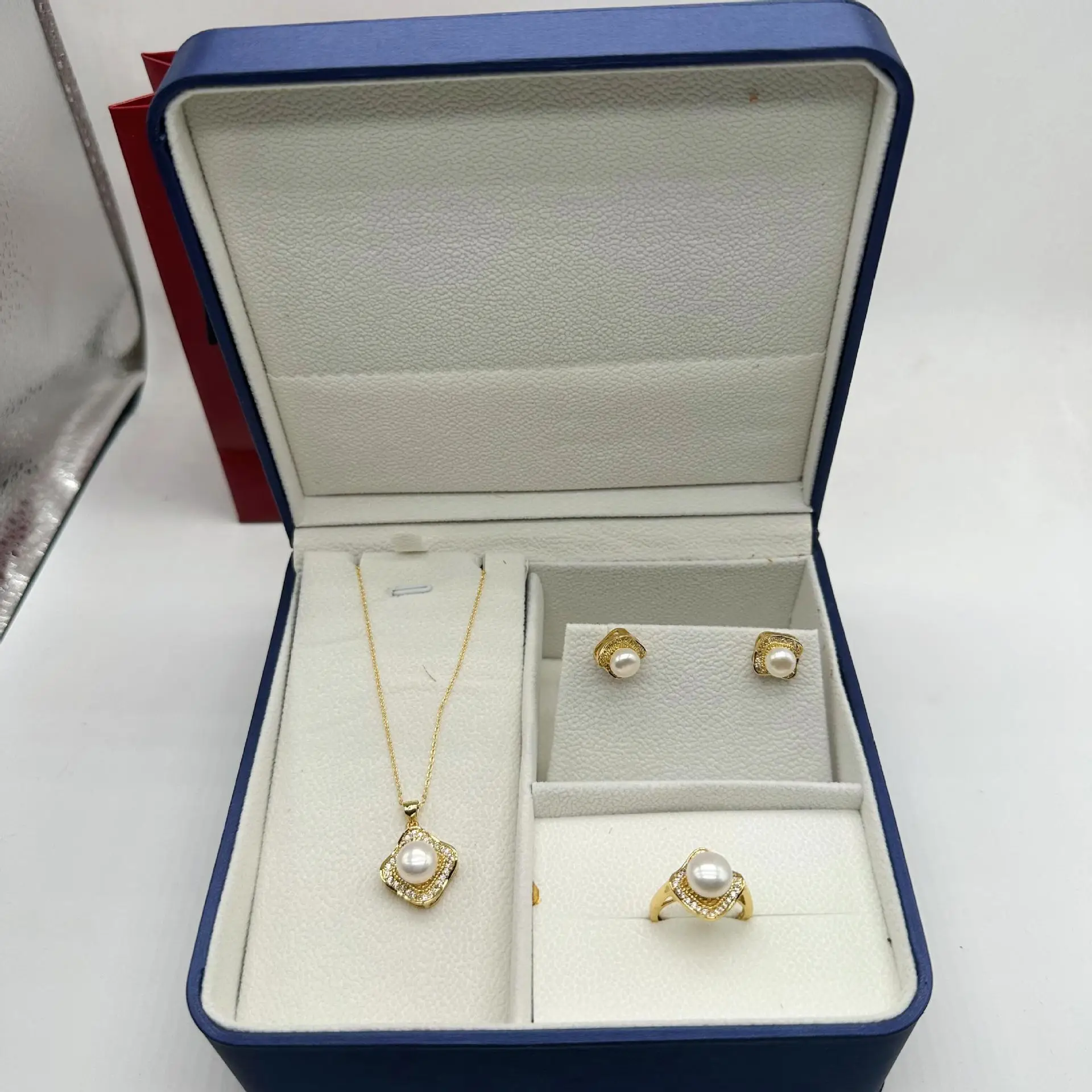 Korean Style Pearl Necklace Set 24K Gold — feature 14
