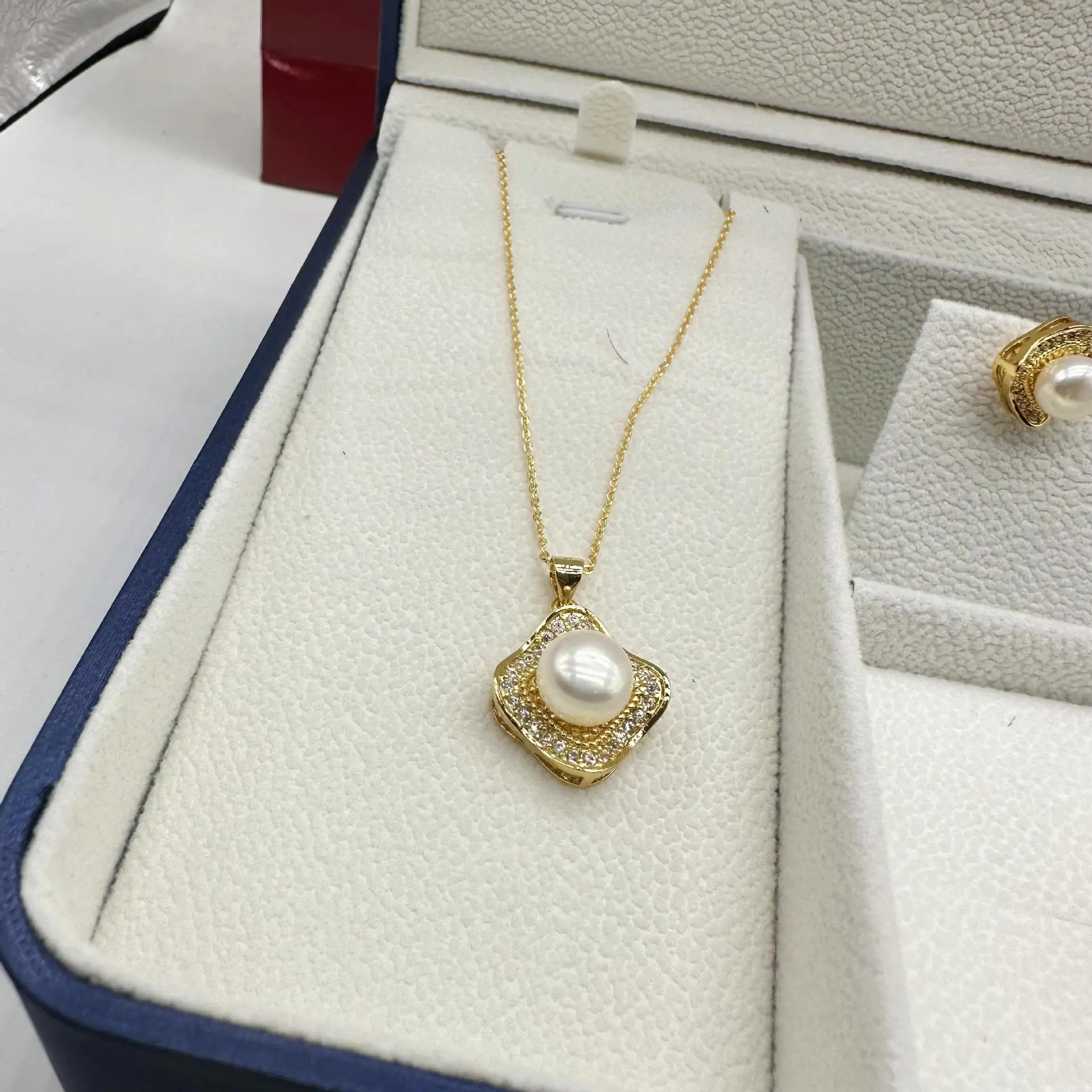 Korean Style Pearl Necklace Set 24K Gold — feature 15