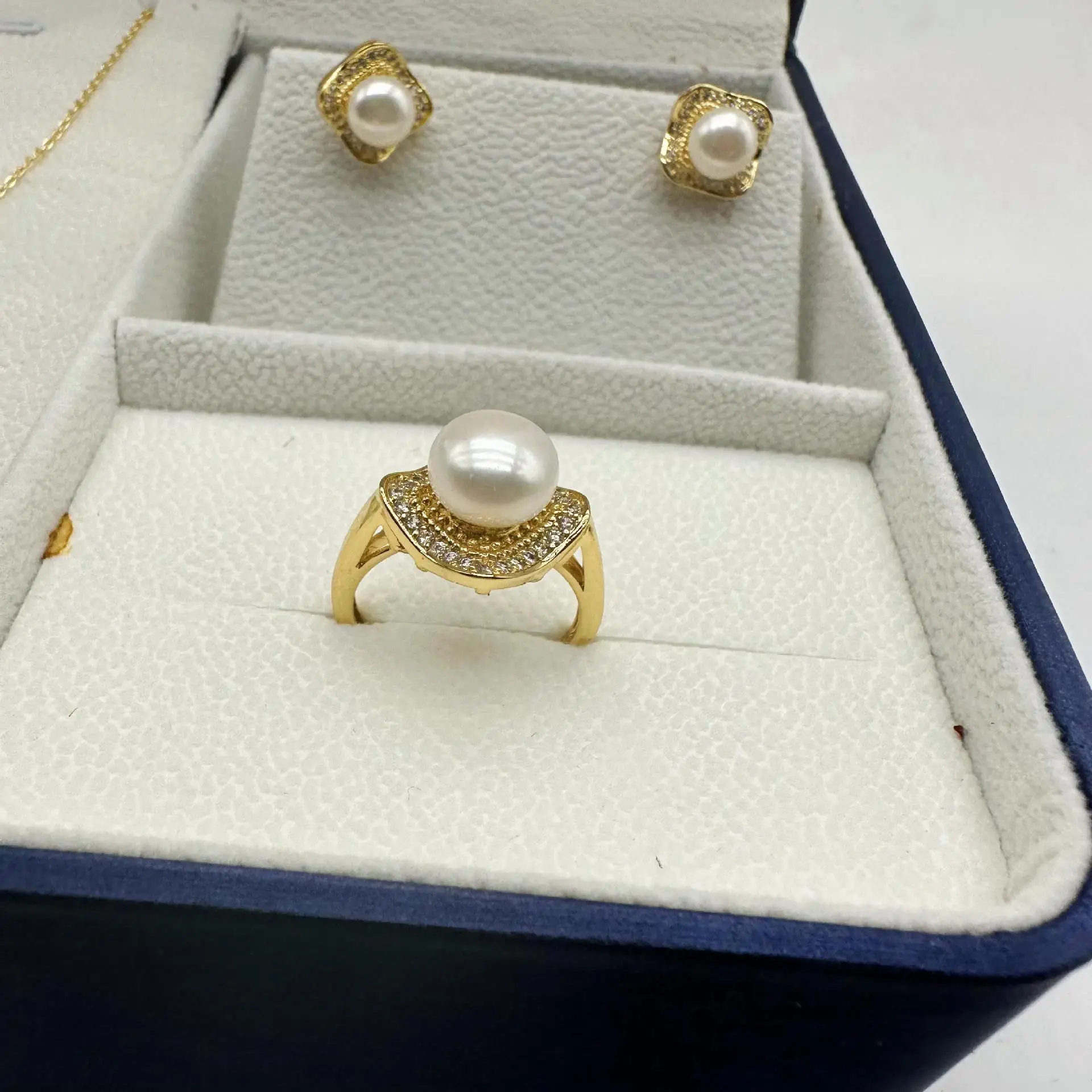 Korean Style Pearl Necklace Set 24K Gold — feature 16