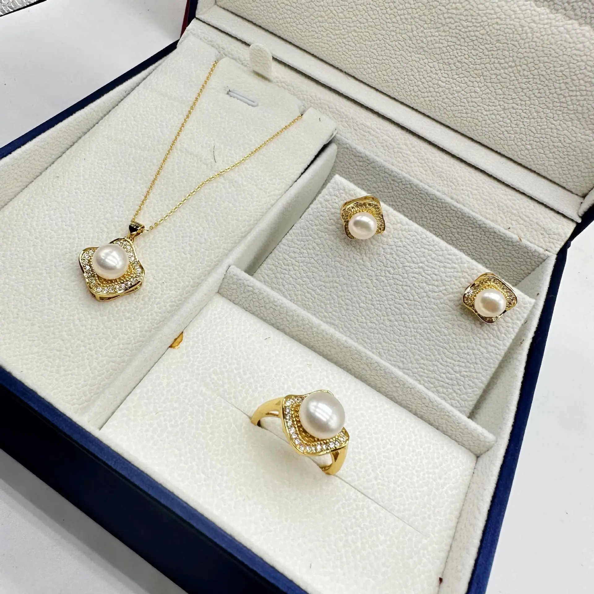 Korean Style Pearl Necklace Set 24K Gold — feature 18
