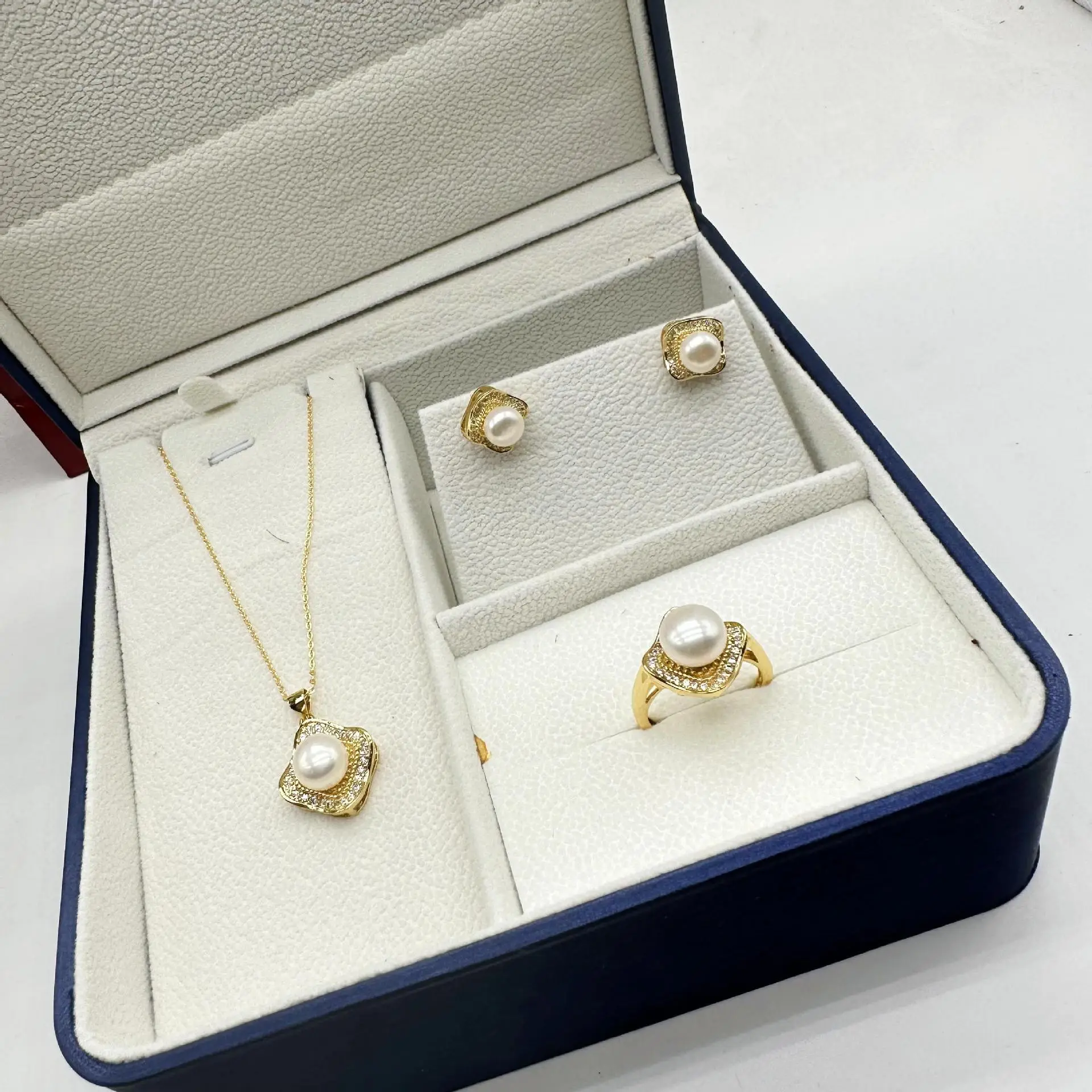 Korean Style Pearl Necklace Set 24K Gold — feature 20