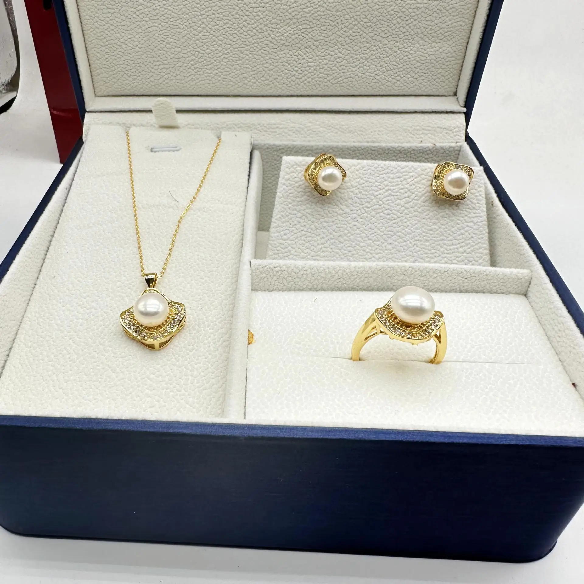 Korean Style Pearl Necklace Set 24K Gold — feature 21