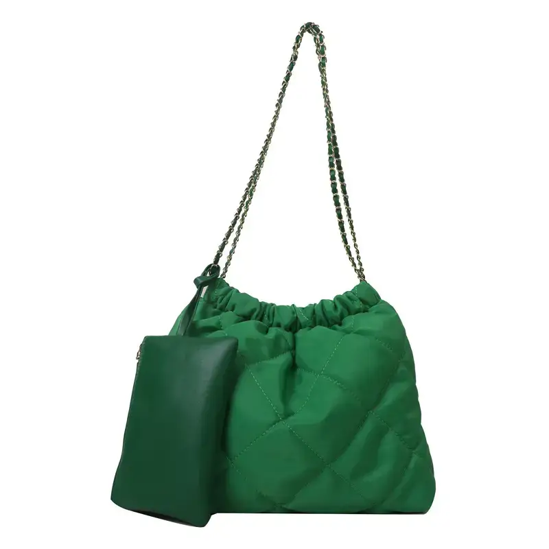 Black Rhombic Shoulder Tote Bag for Women - Image 10