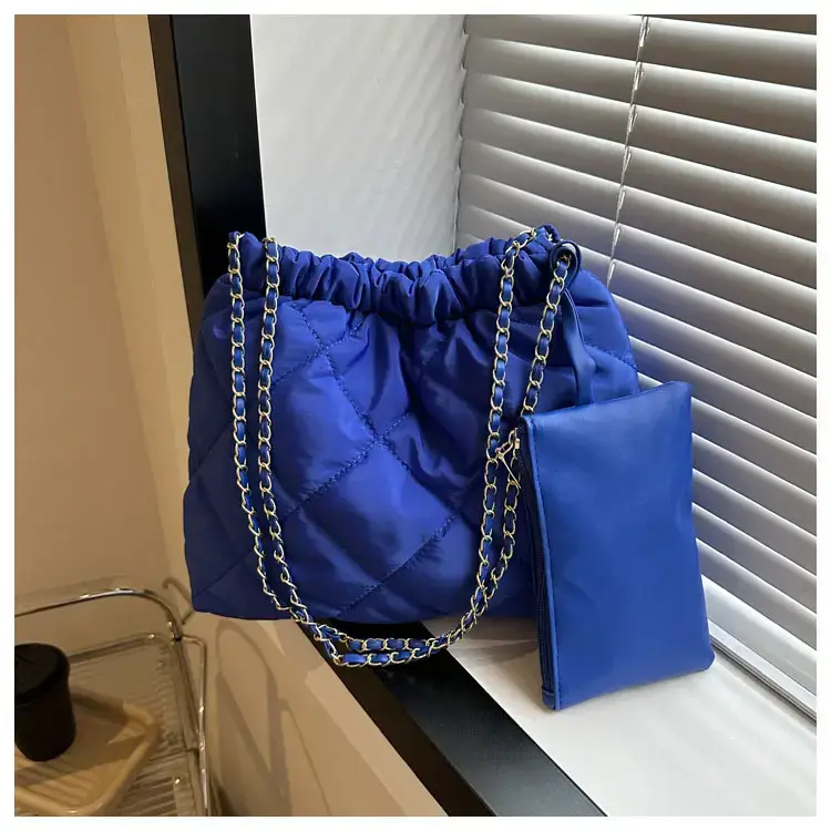 Black Rhombic Shoulder Tote Bag for Women — feature 19