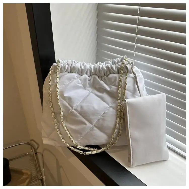 Black Rhombic Shoulder Tote Bag for Women — feature 20