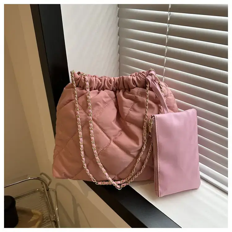 Black Rhombic Shoulder Tote Bag for Women — feature 22