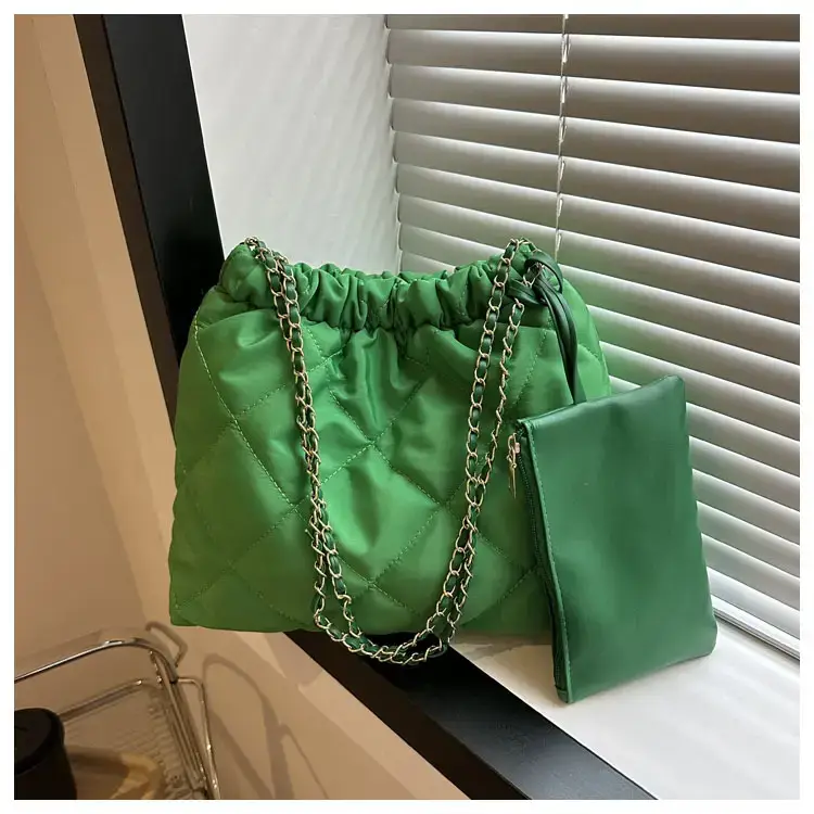 Black Rhombic Shoulder Tote Bag for Women — feature 23