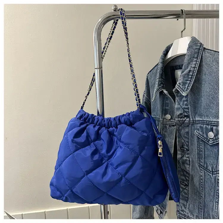 Black Rhombic Shoulder Tote Bag for Women — feature 24