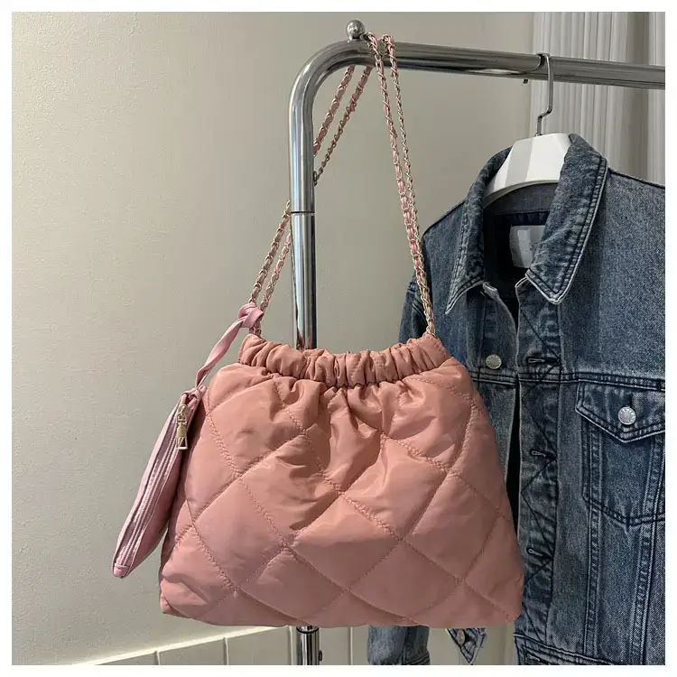 Black Rhombic Shoulder Tote Bag for Women — feature 27