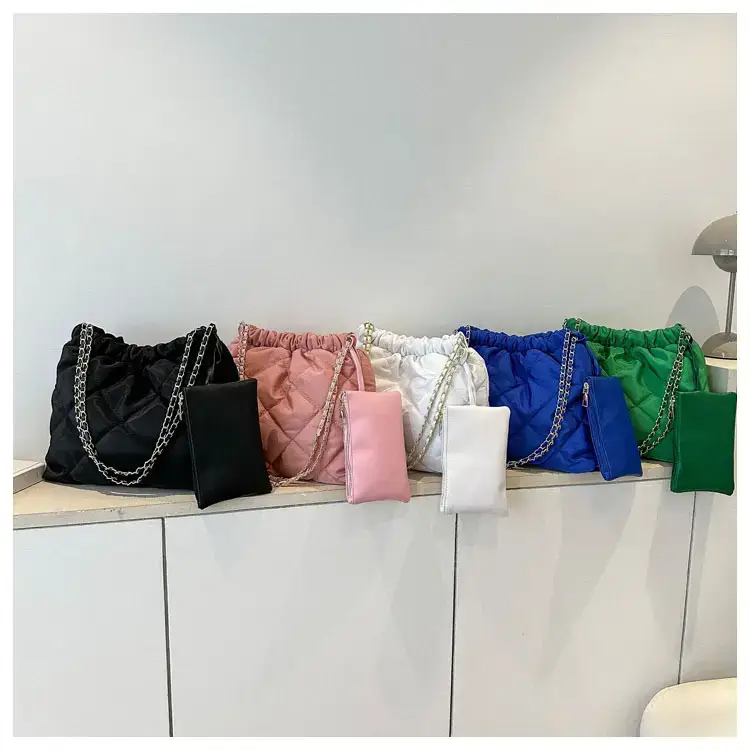Black Rhombic Shoulder Tote Bag for Women — feature 29