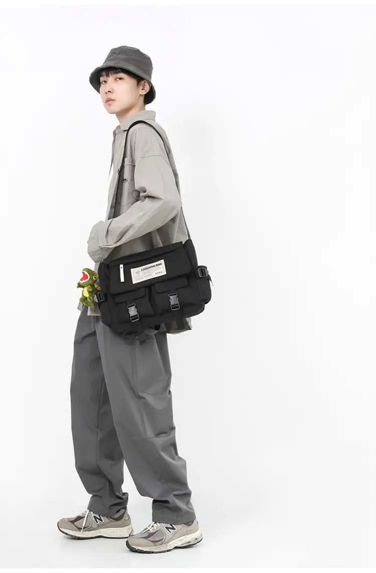 Blue Japanese-Style Student Crossbody Bag Large Capacity — feature 14