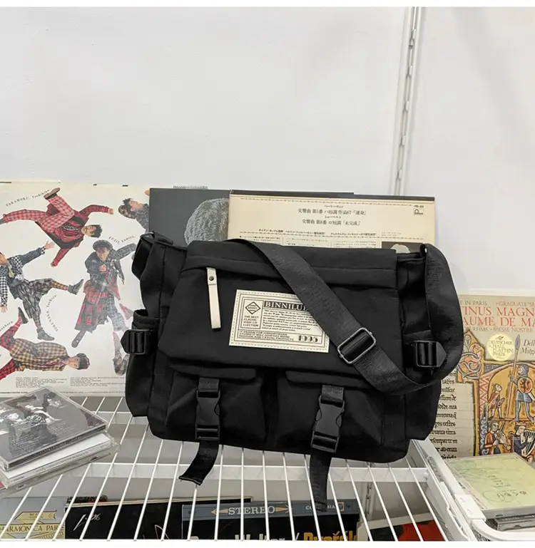 Blue Japanese-Style Student Crossbody Bag Large Capacity — feature 19