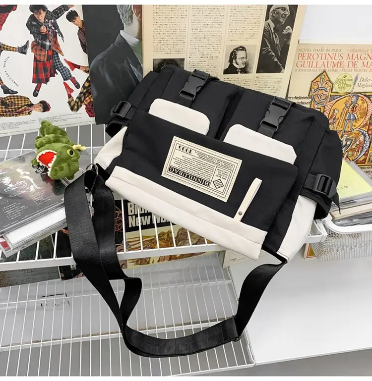 Blue Japanese-Style Student Crossbody Bag Large Capacity — feature 29