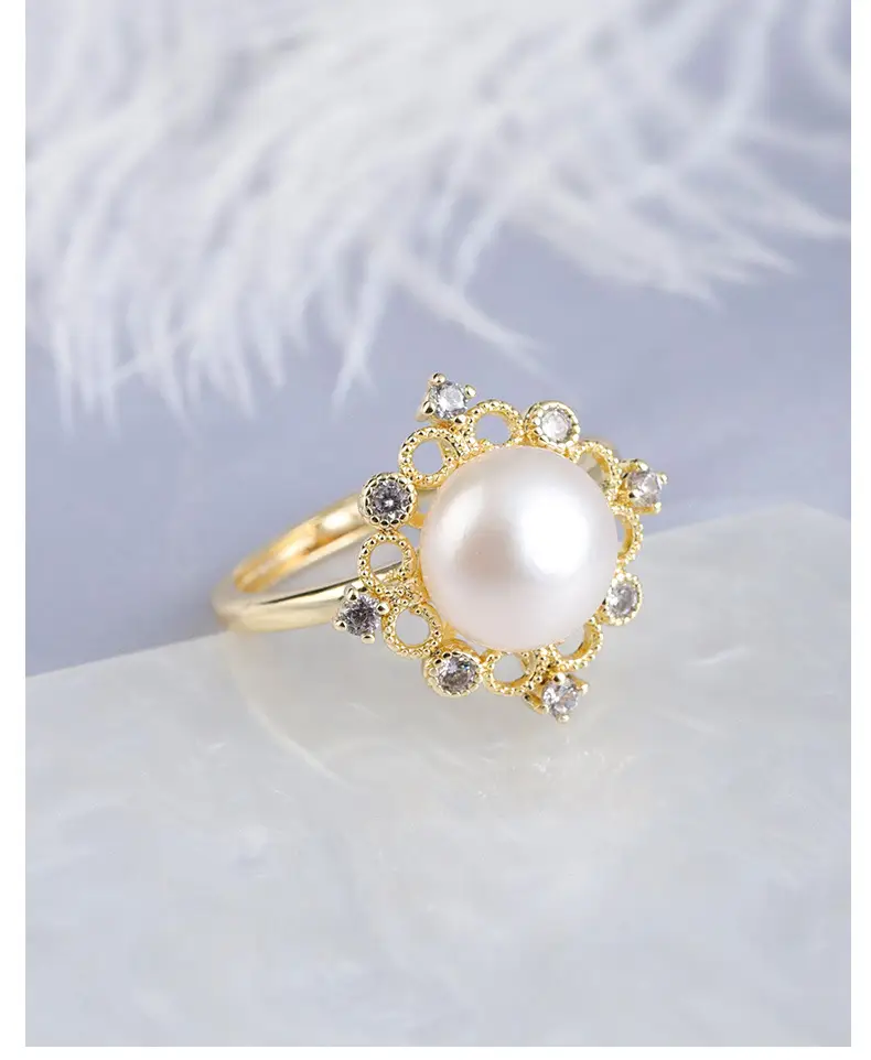 2025 Pearl Necklace Earrings Pendant Set Gold Plated — feature 7