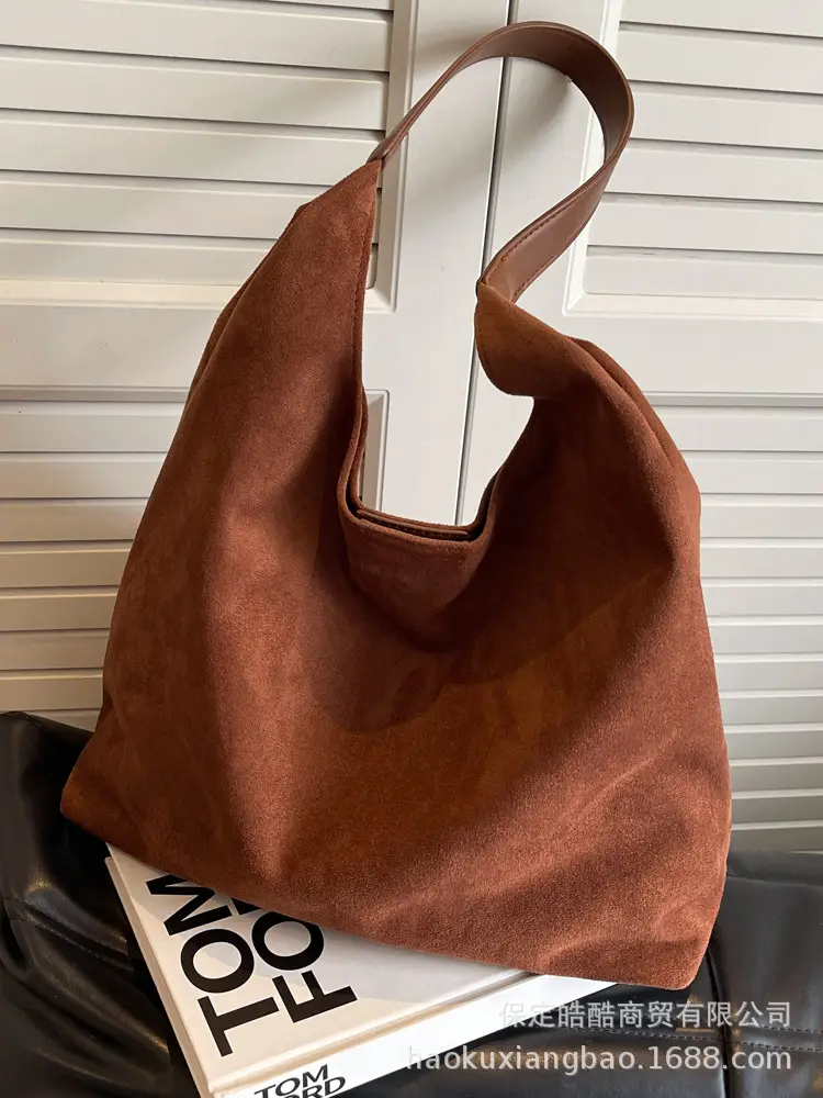 Suede Bread Bag Women 2023 Winter Shoulder Bag - Image 14