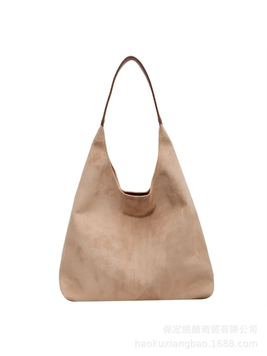 Suede Bread Bag Women 2023 Winter Shoulder Bag - Image 16
