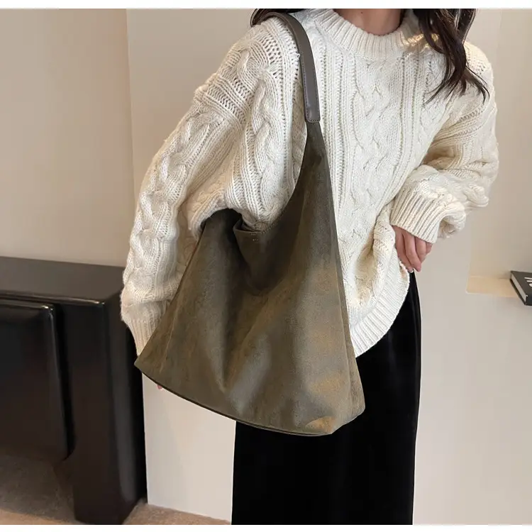 Suede Bread Bag Women 2023 Winter Shoulder Bag — feature 29