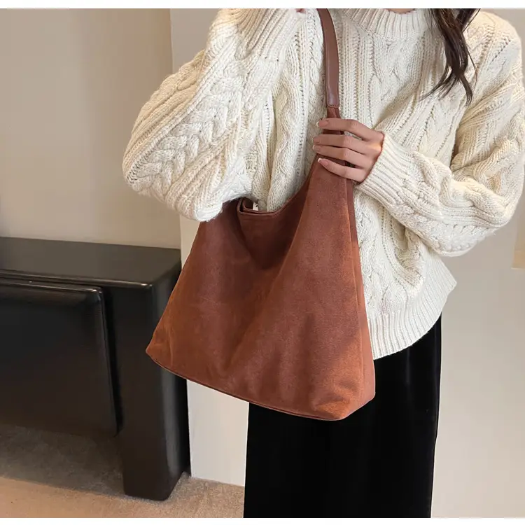 Suede Bread Bag Women 2023 Winter Shoulder Bag — feature 30