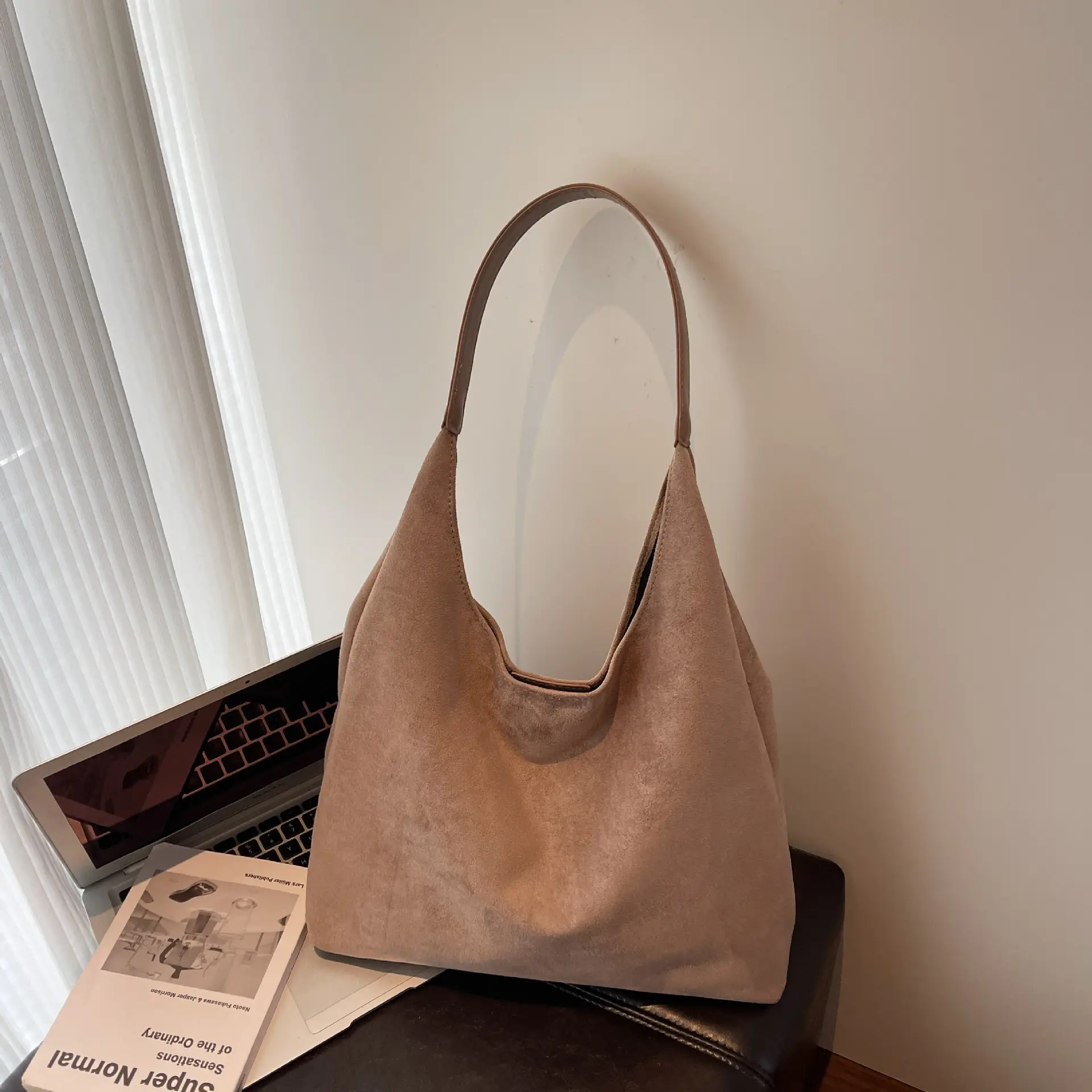 Suede Bread Bag Women 2023 Winter Shoulder Bag - Image 11