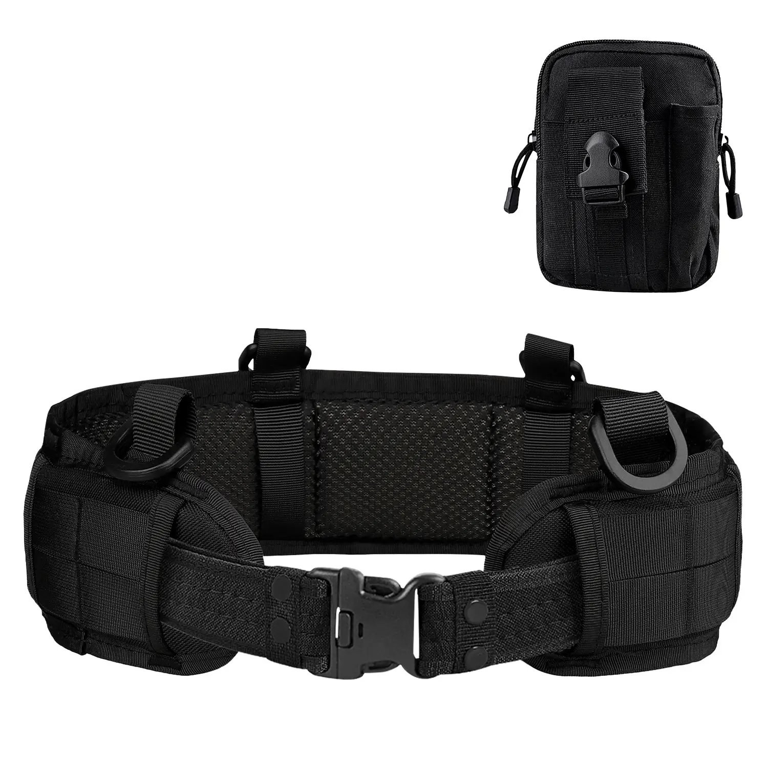 Tactical Girdle Belt with Pocket & Headband Set Tan - Image 11
