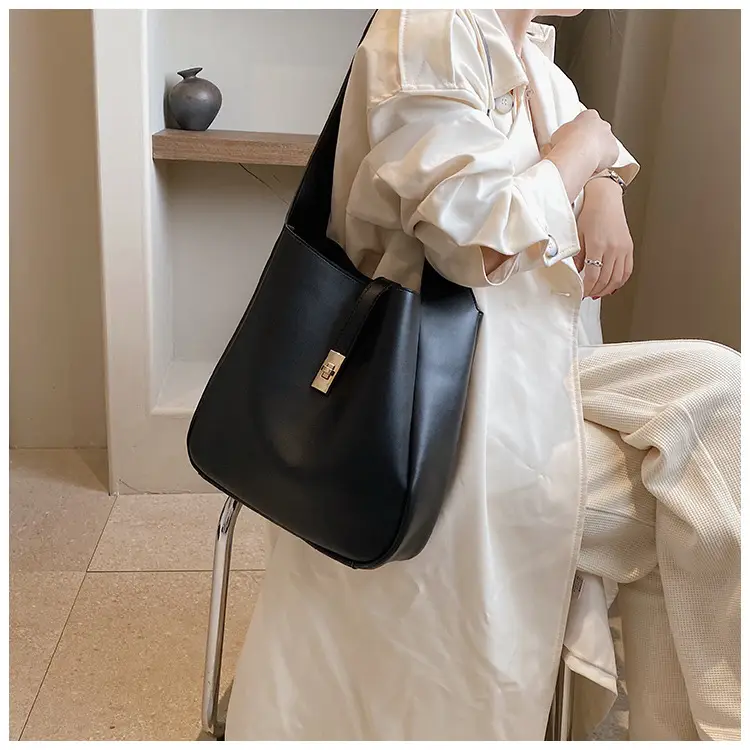 Women Large Capacity Shoulder Bag Tan 2023 — feature 22