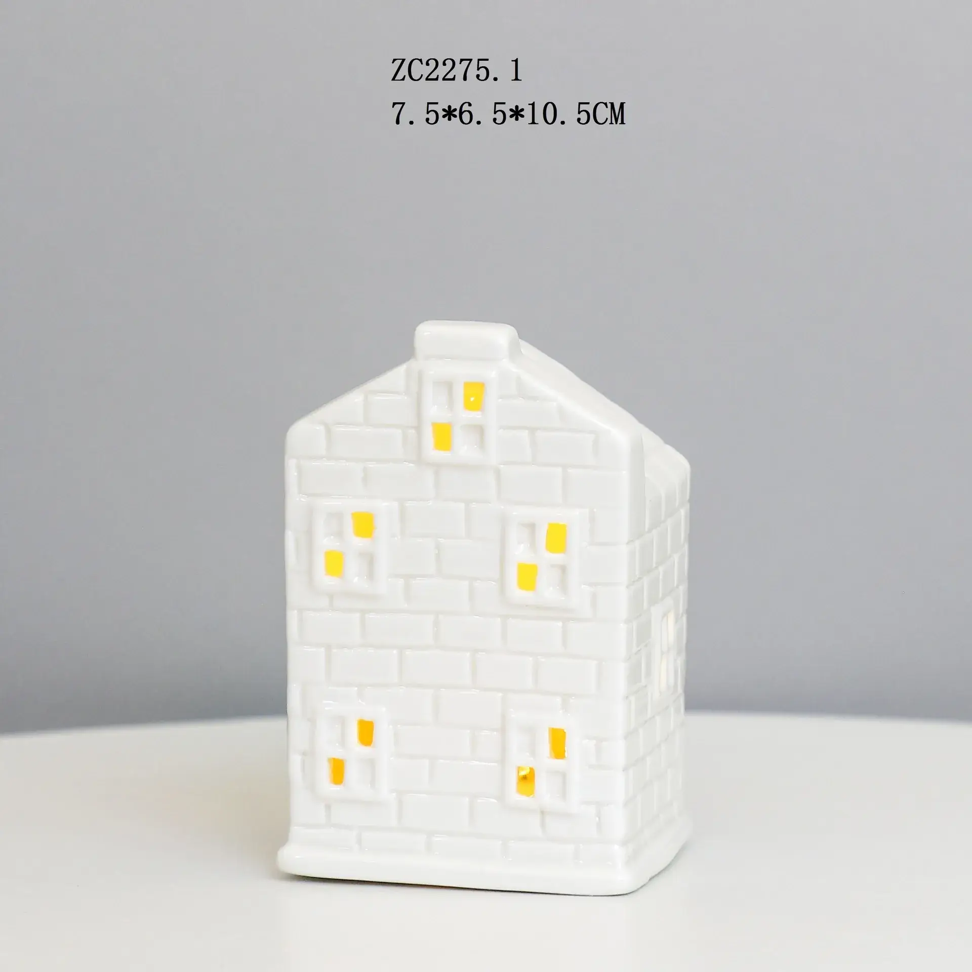 White Ceramic Led House Night Light Decor - Image 11