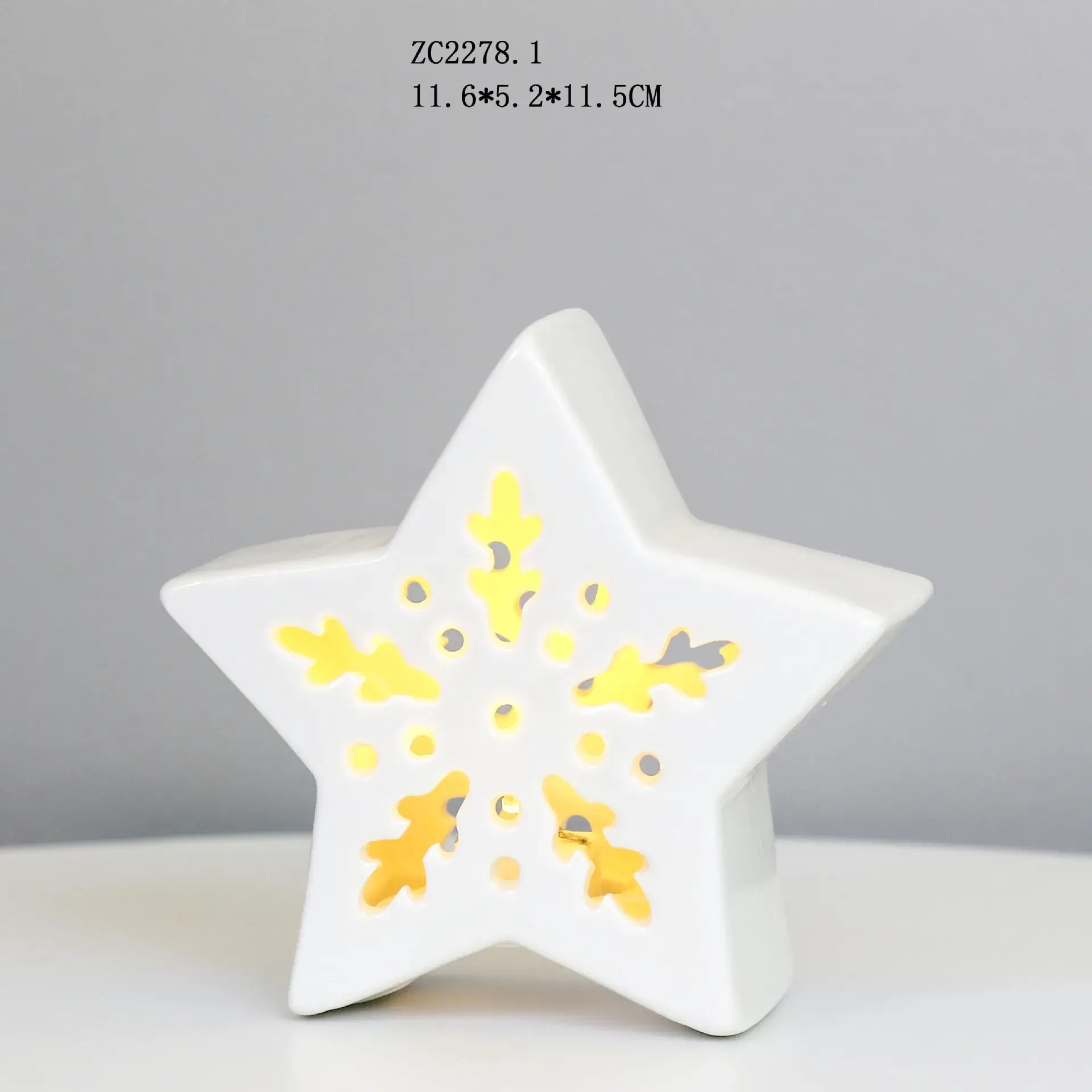 White Ceramic Led House Night Light Decor - Image 14
