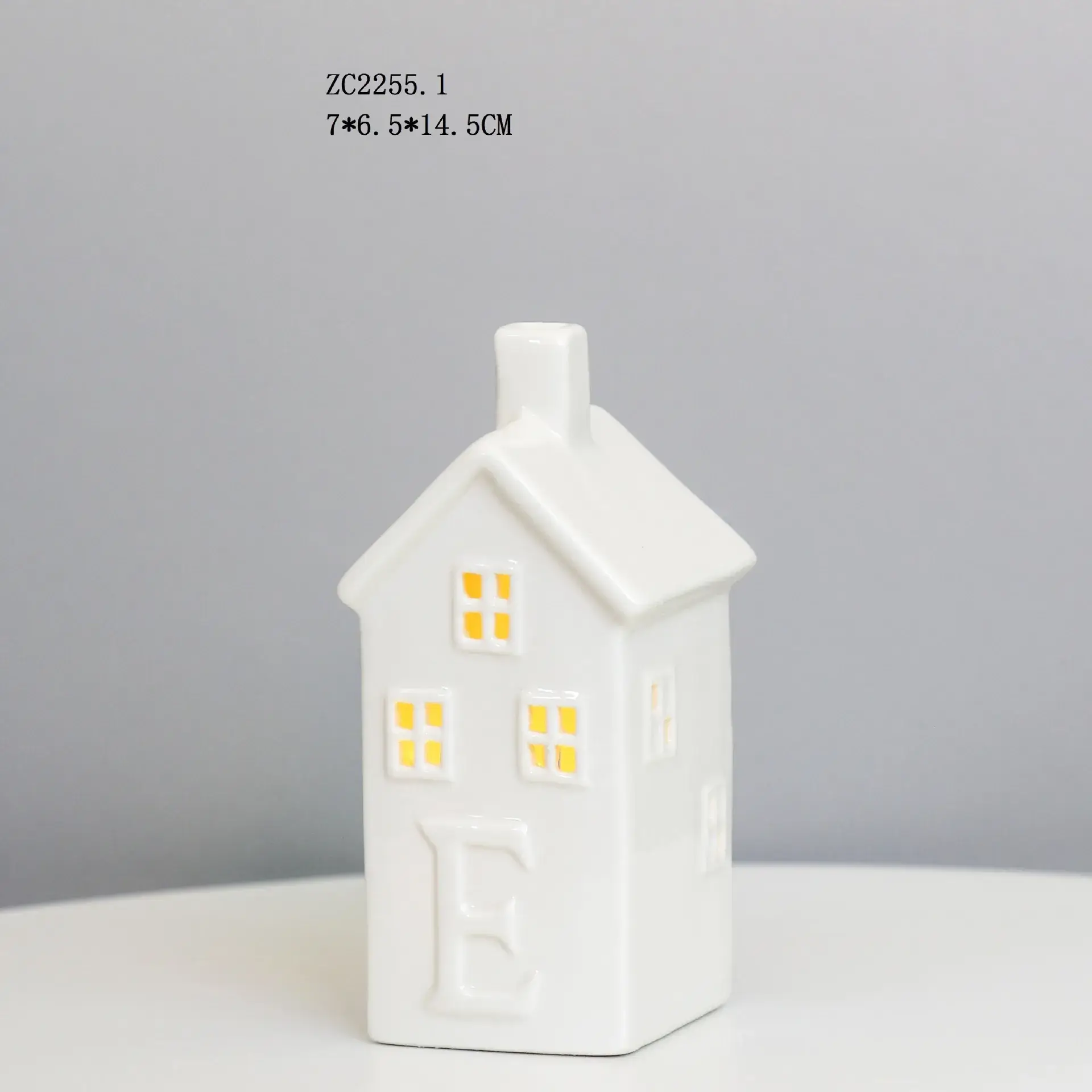 White Ceramic Led House Night Light Decor - Image 5