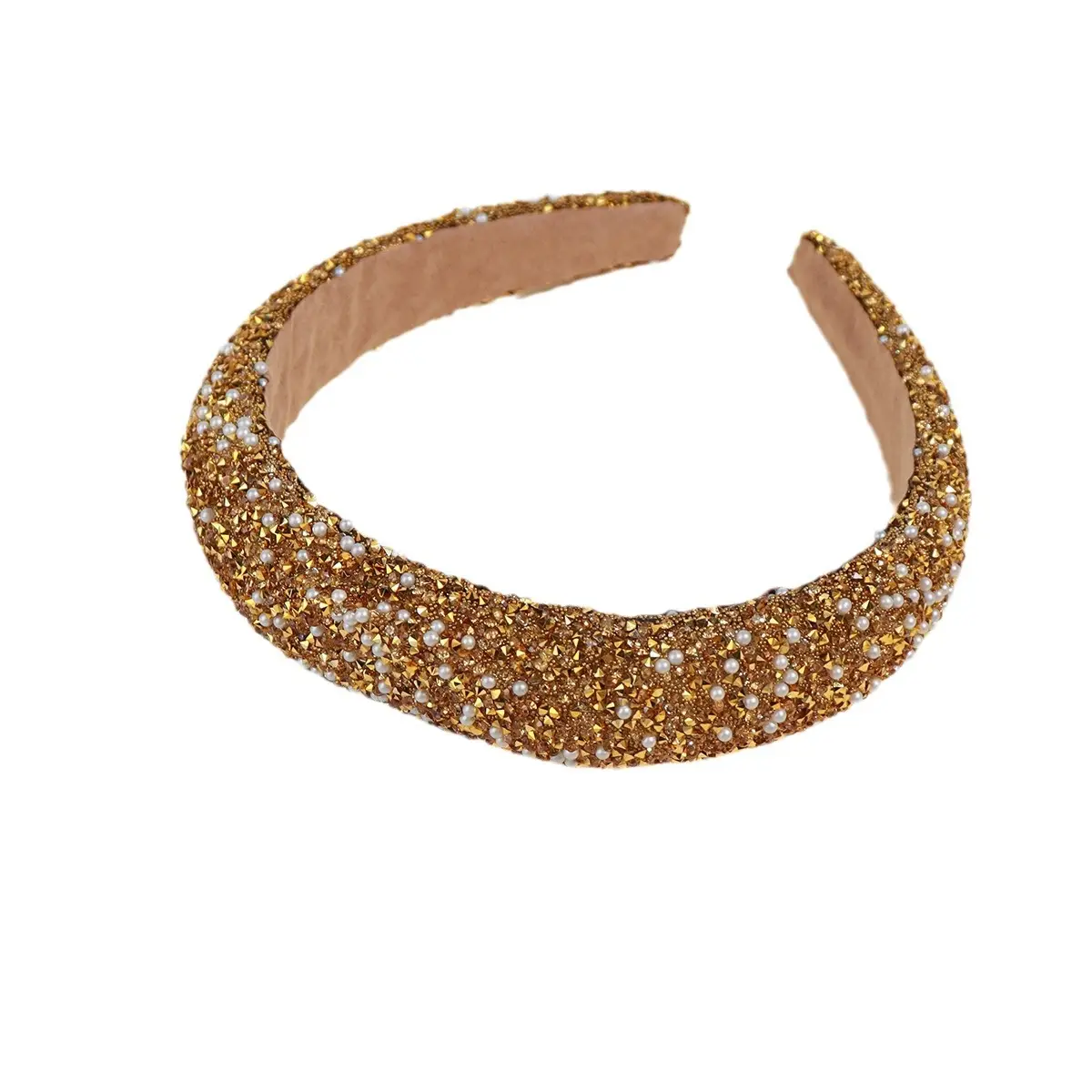 Sparkling Diamond Pearl Headband for Women - Image 19
