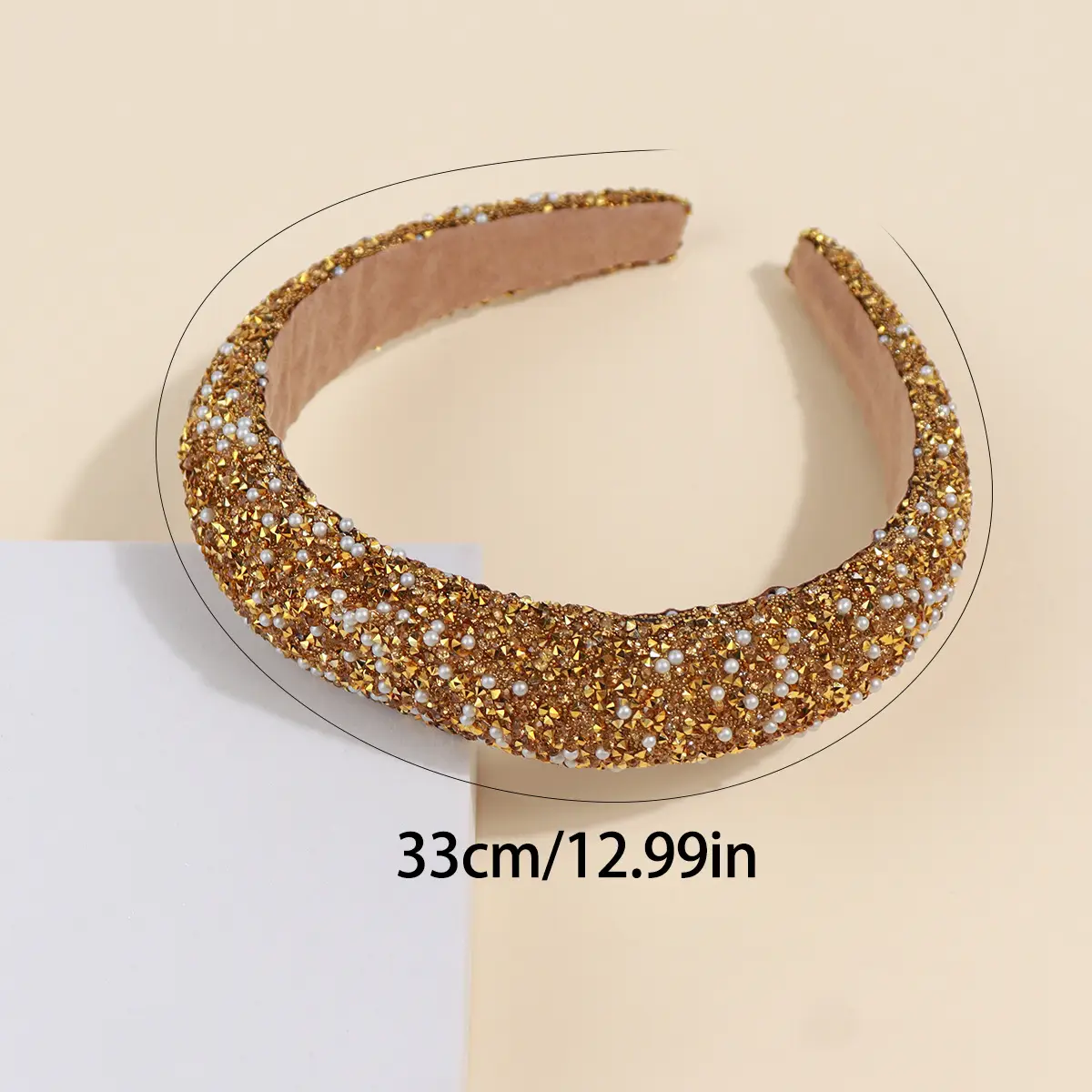 Sparkling Diamond Pearl Headband for Women — feature 3