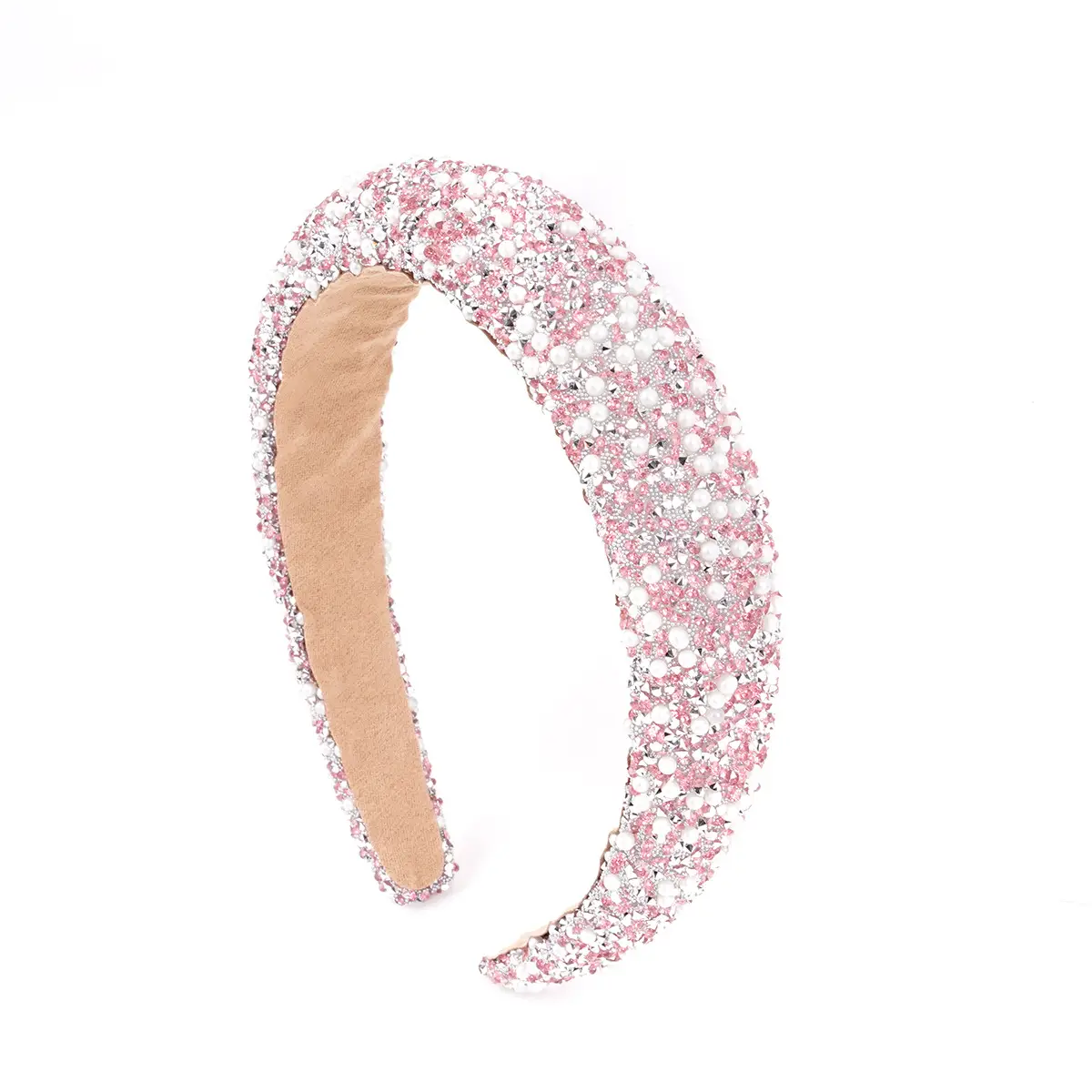 Sparkling Diamond Pearl Headband for Women - Image 11