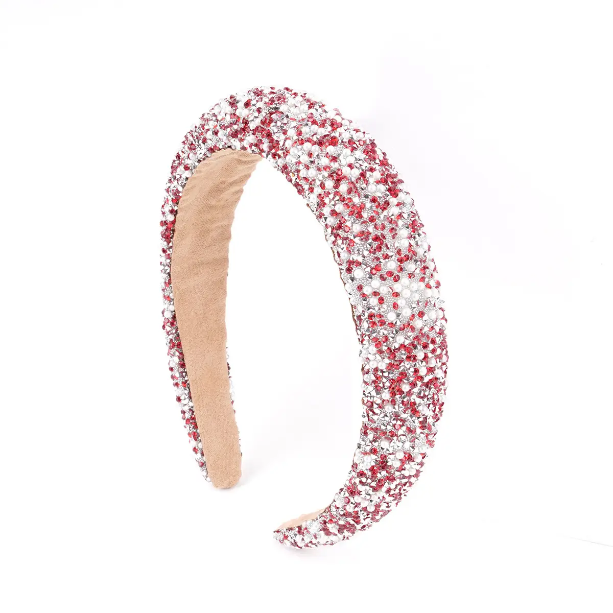 Sparkling Diamond Pearl Headband for Women - Image 12