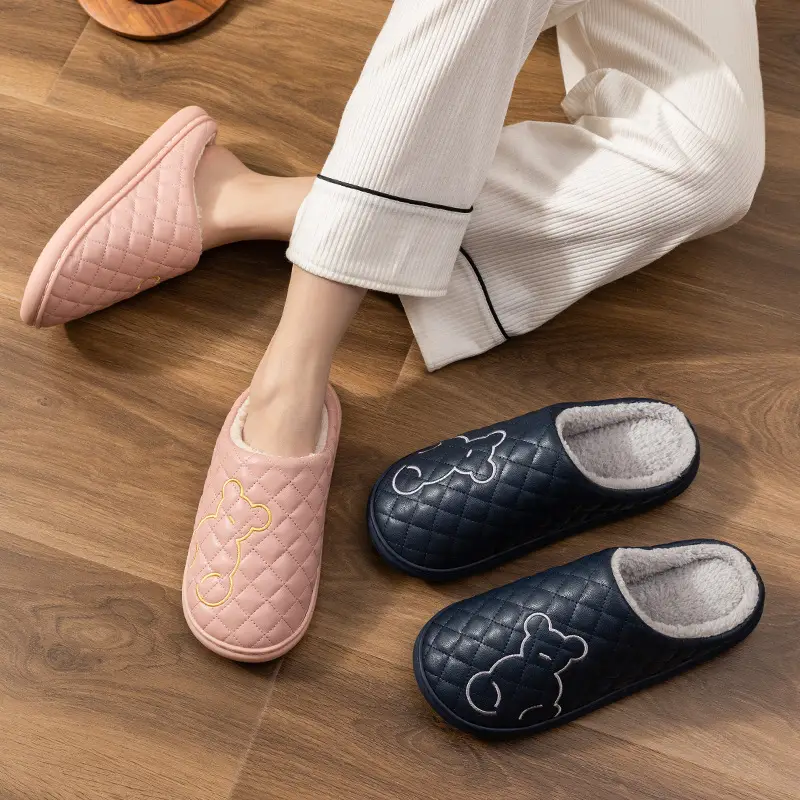 Women's Waterproof Cotton Slippers Autumn Winter Warm Anti-slip - Image 10