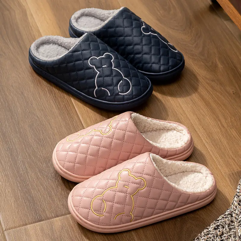 Women's Waterproof Cotton Slippers Autumn Winter Warm Anti-slip - Image 13