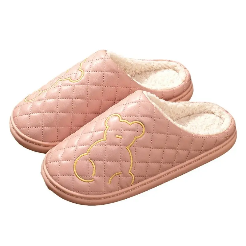 Women's Waterproof Cotton Slippers Autumn Winter Warm Anti-slip - Image 14