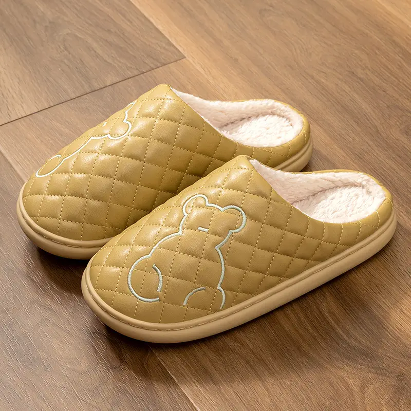 Women's Waterproof Cotton Slippers Autumn Winter Warm Anti-slip - Image 2