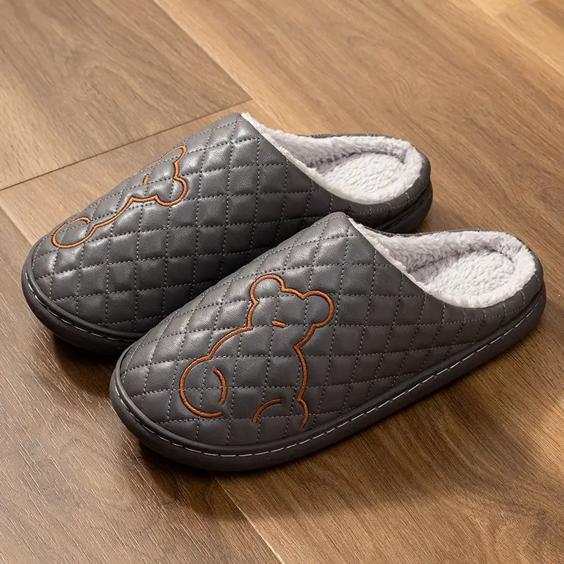 Women's Waterproof Cotton Slippers Autumn Winter Warm Anti-slip - Image 5